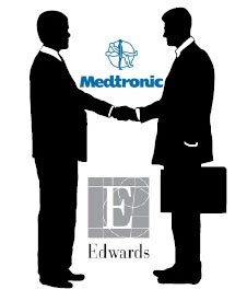 Photo: Agreement between Edwards Lifesciences and Medtronic